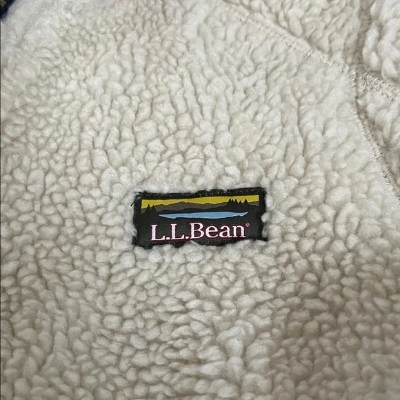 L.L. Bean Mountain Pile Fleece Coat women’s regular medium outdoorsy camping - Picture 9 of 9